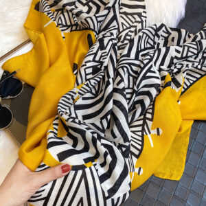 Fashion Zebra Print Scarf - Image 3