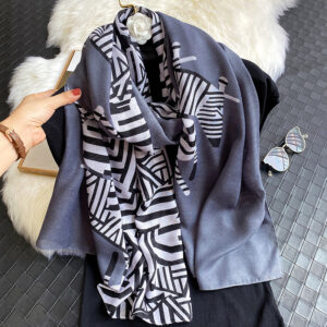 Fashion Zebra Print Scarf - Image 10