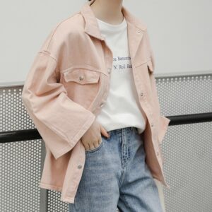 Harajuku Streetwear Solid Turn Down Collar Pockets Coat - Image 6