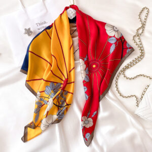High Quality 100% Silk Large Size Square Scarves