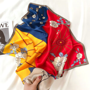 High Quality 100% Silk Large Size Square Scarves - Image 3