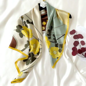 High Quality 100% Silk Large Size Square Scarves - Image 5
