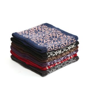 Knitted Print Christmas Ring Neck Scarf - Image 2