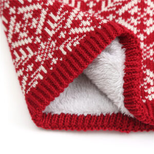 Knitted Print Christmas Ring Neck Scarf - Image 5