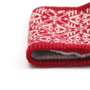 Knitted Print Christmas Ring Neck Scarf - Image 6