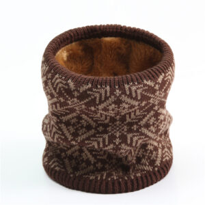 Knitted Print Christmas Ring Neck Scarf - Image 8