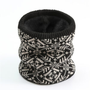 Knitted Print Christmas Ring Neck Scarf - Image 10