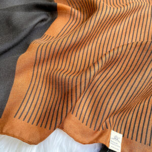 Letter Striped Print Warm Scarf - Image 12