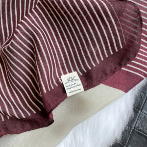 Letter Striped Print Warm Scarf - Image 7