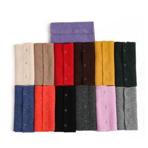 Unisex Ring Scarf Warm Collar Button Neck Scarves - Image 17