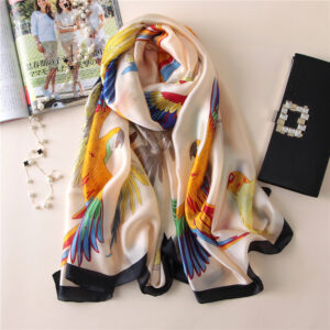 luxury brand soft and large size silk scarves