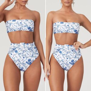 High Waist Brazilian Neon Bikini Belt Swimwear - Image 4