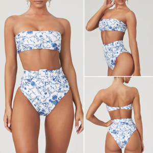 High Waist Brazilian Neon Bikini Belt Swimwear - Image 5