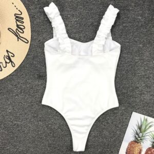 Ruffle Bodysuit One-Piece Plus Size Swimwear - Image 5