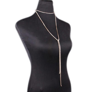 Crystal Bib Pendant and Choker Statement Necklace - Image 4