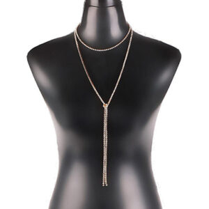 Crystal Bib Pendant and Choker Statement Necklace - Image 5