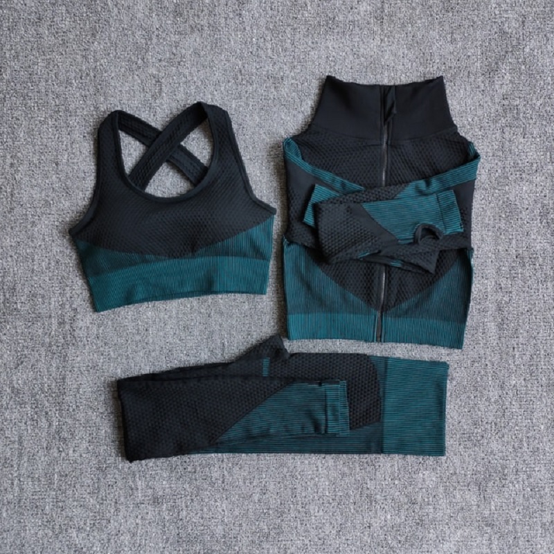 Fitness Long Sleeve Yoga Sport Gym Suit Sets