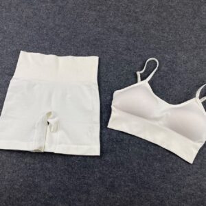 Seamless Workout Sport Short Bra Yoga Set - Image 2