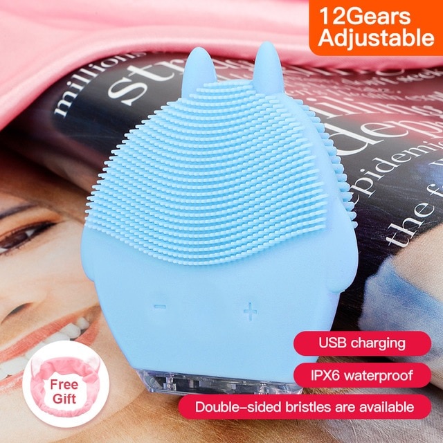 Silicone Foreoing Skin Pore Cleaner Massage Brush
