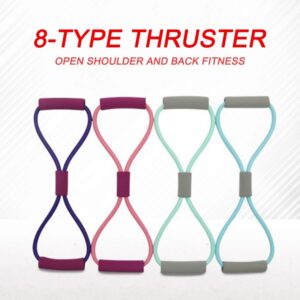 Yoga Gym Fitness Resistance 8 Word Chest Expander Rope - Image 3