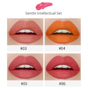 4pcs Cigarette Shape Waterproof Matte Long-lasting Lipstick - Image 3