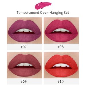 4pcs Cigarette Shape Waterproof Matte Long-lasting Lipstick - Image 4