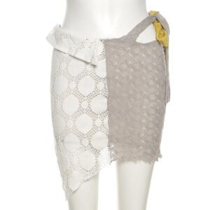 Casual Patchwork High Waist Knitting Skirt - Image 9