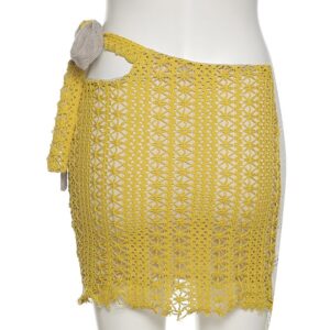 Casual Patchwork High Waist Knitting Skirt - Image 6