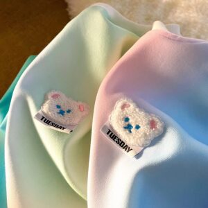Chic Tie Dye Sweatshirt Embroidery Korean Fashion Tops - Image 2
