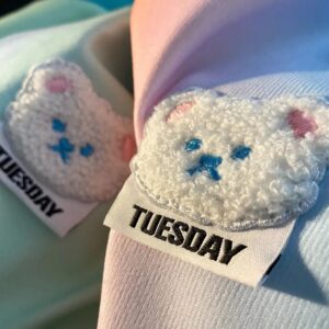 Chic Tie Dye Sweatshirt Embroidery Korean Fashion Tops - Image 3