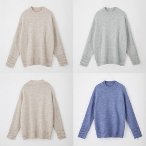 Elegant O Neck Batwing Long Sleeve Knitted Tops Sweaters - Image 10