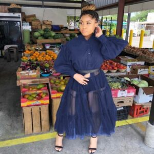 Korean Streetwear Puff Sleeve Patchwork Casual Party Dress - Image 2