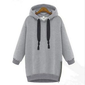 Long Sleeve Hooded Loose Casual Warm Sweatshirt - Image 6