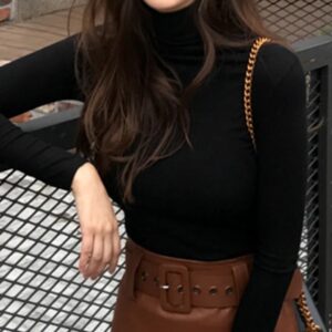 Long Sleeve Turtleneck Base T-shirts Slim Pullover - Image 6