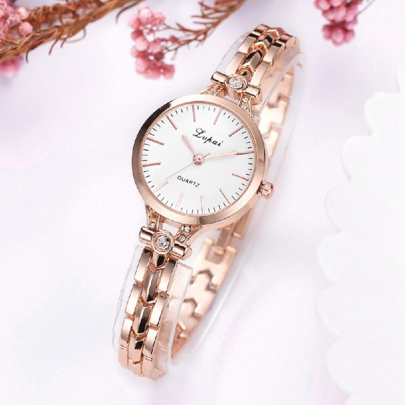 Luxury Crystal Fashion Alloy Round Wrist Watch