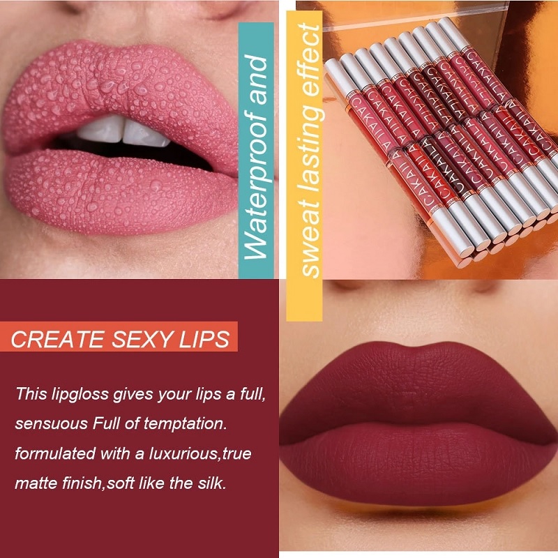 Matte Velvet Lip Glaze Lip Gloss Silky Smooth Lipstick