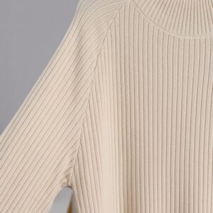 Oversized Long Straight Turtleneck Sweater Maxi Dress - Image 7