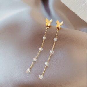 Fashion Elegant Cute Rhinestone Drop Earrings - Image 3