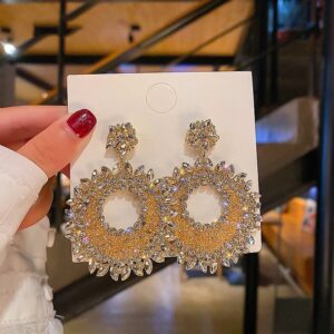 Fashion Hollow Alloy Drop Earrings - Image 7