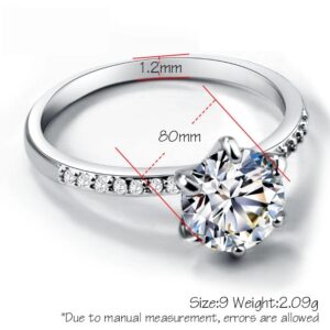 Luxury Big Crystal Engagement Rings - Image 2