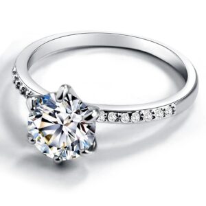 Luxury Big Crystal Engagement Rings - Image 6