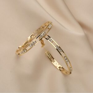 Multilayer Shining Crystal Circle Earrings - Image 4