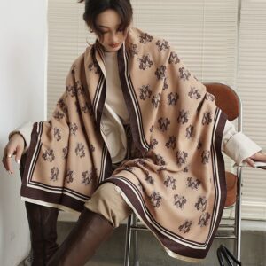 Casual Thick Warm Pashmina Scarf - Image 4