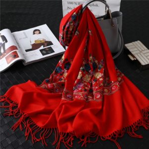 New Casual Embroidery Thick Warm Scarves - Image 9