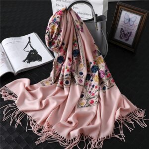 New Casual Embroidery Thick Warm Scarves - Image 6