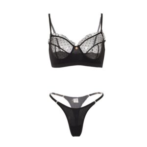 Floral Thin Transparent Bra Panty Set - Image 10