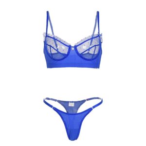 Floral Thin Transparent Bra Panty Set - Image 2
