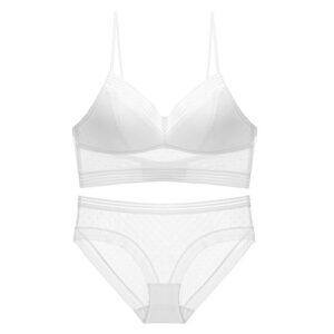 Triangle Cup No Steel Ring Lace Lightweight Bra Set - Image 12