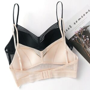 Triangle Cup No Steel Ring Lace Lightweight Bra Set - Image 9