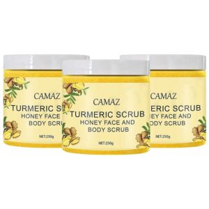 Turmeric Scrub 250g Can Remove Dead Skin on The Face and Body Deeply Cleanse The Stratum Corneum and Relieve Facial Dullness - Image 3